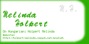 melinda holpert business card